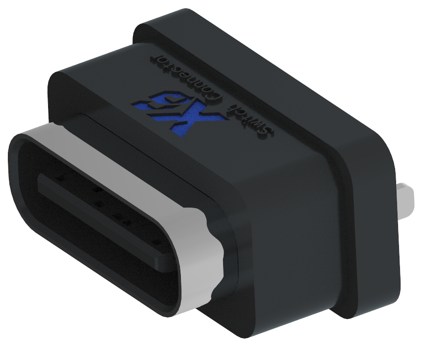 XB-TYPE C 8P-13  TYPE C USB 8 P立挿防水メスホルダH=6.8 mm（ストリップ鋼片）